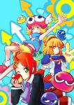  3girls amitie andou_ringo apple arle_nadja carbuncle puyopuyo star 