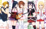 5girls akiyama_mio hirasawa_yui k-on! ken-1 kotobuki_tsumugi musical_notes nakano_azusa tainaka_ritsu