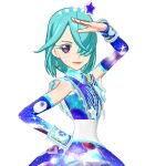  10s 1girl aqua_hair houjou_cosmo pripara 