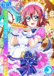  blush character_name dress green_eyes kurosawa_ruby love_live!_school_idol_festival love_live!_sunshine!! pink_hair short_hair smile 