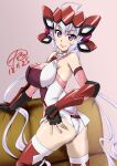  1girl ass_grab breasts eyebrows_visible_through_hair highres large_breasts leg_lift looking_at_viewer senki_zesshou_symphogear tamo_(nama-yatsuhashi) violet_eyes white_hair yukine_chris 