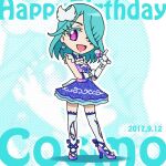  10s 1girl aqua_hair houjou_cosmo pripara 