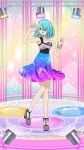  10s 1girl aqua_hair houjou_cosmo pripara 