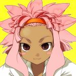  :3 forehead goggles inazuma_eleven male pink_hair solo tsunami_jousuke 