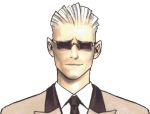  bristol_weller ears groove_on_fight necktie official_art power_instinct range_murata smile sunglasses white_hair 