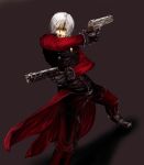  dante devil_may_cry dual_wielding ebony_&amp;_ivory gloves gun handgun pistol short_hair solo weapon white_hair 