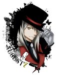  august_7 darker_than_black formal hat silver_hair top_hat trenchcoat yellow_eyes 