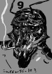  cigarette district_9 katsuya_terada portrait prawn science_fiction scifi sketch smoking translated 
