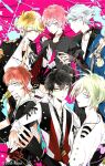  2you 6+boys a_(dear_vocalist) black_hair blonde_hair blue_eyes ciel_(dear_vocalist) dear_vocalist ear_piercing green_eyes green_hair grey_hair headphones jewelry joshua_(dear_vocalist) judah_(dear_vocalist) long_sleeves looking_at_viewer looking_to_the_side momochi_(dear_vocalist) multiple_boys necklace official_art orange_eyes pale_skin piercing pink_hair re-o-do redhead rejet star_(symbol) suou violet_eyes yellow_eyes 