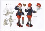  arezu_(pokemon) bag boots character_sheet highres official_art pokemon pokemon_(game) pokemon_legends:_arceus red_eyes redhead 
