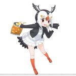 animal_ears atlantic_puffin_(kemono_friends) kemono_friends kemono_friends_3 necktie school_uniform shirt skirt tachi-e tail white_background