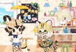  animal_ears gloves kemono_friends kemono_friends_2 kemono_friends_3 kikuchi_milo necktie school_uniform shirt skirt tail 