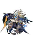  armor game_cg shachibato! shachou_batoru_no_jikan_desu! simple_background tachi-e weapon white_background 