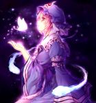  ghost hat pink_eyes pink_hair saigyouji_yuyuko short_hair solo touhou yunaminato yuuna_minato 