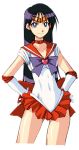  bishoujo_senshi_sailor_moon black_hair choker elbow_gloves gloves hino_rei long_hair magical_girl sailor_mars sailor_senshi super_sailor_mars tiara 