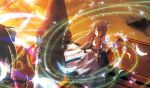  closed_eyes dress feathers instrument kouji_(astral_reverie) long_hair original solo violin wind 