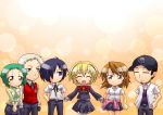  android arisato_minato blonde_hair blue_eyes blue_hair bow brown_eyes brown_hair chibi everyone hair_over_one_eye hat headphones iori_junpei persona persona_3 ribbon sanada_akihiko school_uniform segami_daisuke skirt smile takeba_yukari white_hair yamagishi_fuuka 