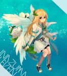  afuro_terumi aphrodi blonde_hair flower inazuma_eleven sitting solo trap welchino wings 