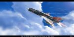 ace_combat ace_combat_7 aircraft airplane blue_sky clouds day fighter_jet highres jet mig-21 military military_vehicle missile outdoors sky user_eacp8527 vehicle_focus 