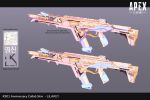  absurdres apex_legends artist_name assault_rifle copyright_name english_commentary english_text from_side gun highres korean_text letterboxed lila_(lilakeylk) logo no_humans official_art production_art r-301_carbine rifle weapon weapon_focus 