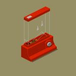  animated animated_gif brown_background isometric looping_animation no_humans original pixel_art simple_background still_life wanpaku_pixels waterful_ring_toss 