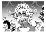 4girls alcohol black_legwear blush christmas_tree comedy crying eating food hakurei_reimu hidefu_kitayan izayoi_sakuya japanese_clothes kirisame_marisa long_hair multiple_girls party remilia_scarlet short_hair touhou wine