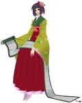  hieda_no_akyuu japanese_clothes noibara scroll sitting solo touhou 