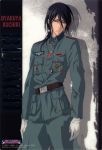  2010 absurdres badge black_hair bleach character_name gloves highres kuchiki_byakuya long_hair male military military_uniform ponytail shinigami solo source_request uniform white_gloves 
