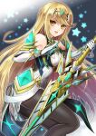  aegis_sword_(xenoblade) akr369akr bangs bare_shoulders blonde_hair breasts chest_jewel commission dress earrings elbow_gloves gem gloves headpiece jewelry large_breasts long_hair mythra_(massive_melee)_(xenoblade) mythra_(xenoblade) short_dress skeb_commission swept_bangs tiara very_long_hair white_dress white_gloves xenoblade_chronicles_(series) xenoblade_chronicles_2 yellow_eyes 