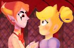  1boy 1girl blonde_hair couple red_eyes redhead star_butterfly star_vs_the_forces_of_evil tom_lucitor 