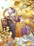  1boy androgynous brown_eyes brown_hair cocosuke food_fantasy highres looking_at_viewer male_focus mask mask_on_head natto_(food_fantasy) official_art pale_skin second-party_source solo traditional_clothes 