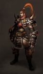  armor atlantica_online gyebaek ponytail spike swordsman 