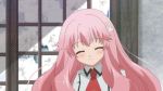  baka_to_test_to_shoukanjuu cap himeji_mizuki long_hair pink_hair school_uniform smile solo 