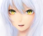  bad_id close-up moekyon silver_hair tachibana_kanade yellow_eyes 