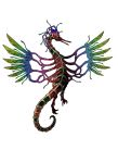  atlus demon feather persona shin_megami_tensei tail talons wings zhen_(shin_megami_tensei) 