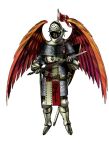  archangel archangel_(shin_megami_tensei) armor atlus demon feather flag helmet male persona shin_megami_tensei sword wings 