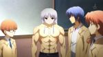  angel_beats! hinata_(angel_beats!) muscle otonashi takeyama tachibana_kanade topless what 