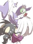 absurdres claws closed_mouth commentary_request dated gardevoir highres latias looking_back mawile mega_gardevoir mega_latias mega_mawile mega_pokemon outstretched_arms pokemon pokemon_(creature) red_eyes shabana_may signature white_background yellow_eyes 