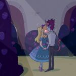  1boy 1girl blonde_hair couple kiss redhead star_butterfly star_vs_the_forces_of_evil tom_lucitor 