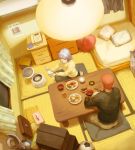  2boys bowl cozy dinner eating food fubuki_shirou inazuma_eleven perspective ryuugo_someoka table 