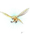  beak eagle feather horus horus_(shin_megami_tensei) persona shin_megami_tensei talons wings 