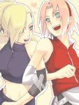  blonde_hair blue_eyes green_eyes haruno_sakura naruto pink_hair yamanaka_ino 