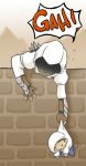 2boys altair_ibn_la-ahad assassin&#039;s_creed baby bracer catch child desmond_miles grab grunting hoodie sweat time_paradox wall what white 