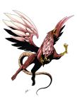     demon eagle griffin gryphon_(shin_megami_tensei) persona shin_megami_tensei tail talons wings    