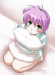  green_eyes pillow pillow_hug pink_hair short_hair tat tokimeki_memorial tokimeki_memorial_2 yae_kaori 