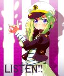  green_hair hat highres k-on! kotobuki_tsumugi listen!! long_hair peaked_cap sailor_hat solo sw 