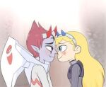  1boy 1girl blonde_hair blue_eyes couple redhead star_butterfly star_vs_the_forces_of_evil tom_lucitor 