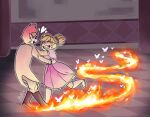  1boy 1girl blonde_hair couple dancing redhead star_butterfly star_vs_the_forces_of_evil tom_lucitor 