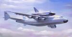  absurdres aircraft airplane antonov_an-225 clouds engine flying highres jeffholy original soviet space_craft space_shuttle 