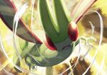  claws commentary_request fang flygon looking_at_viewer no_humans open_mouth pokemon pokemon_(creature) solo tongue twitter_username watermark yamanashi_taiki 